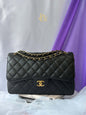 Chanel Large flap black caviar series 30424488 Rank SA