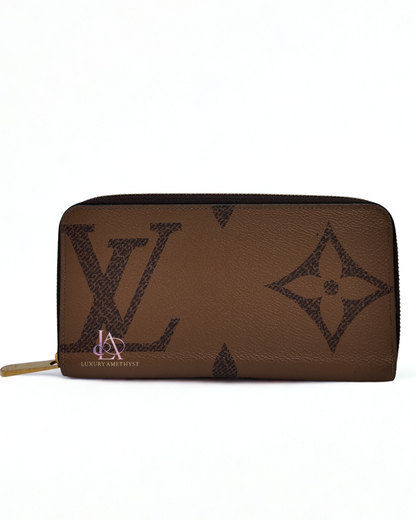 LV Long Wallet Zip Monogram Canvas