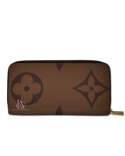 LV Long Wallet Zip Monogram Canvas