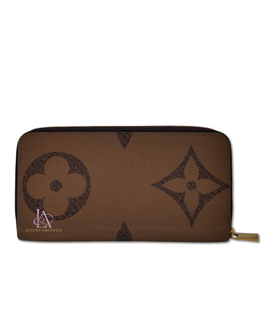 LV Long Wallet Zip Monogram Canvas